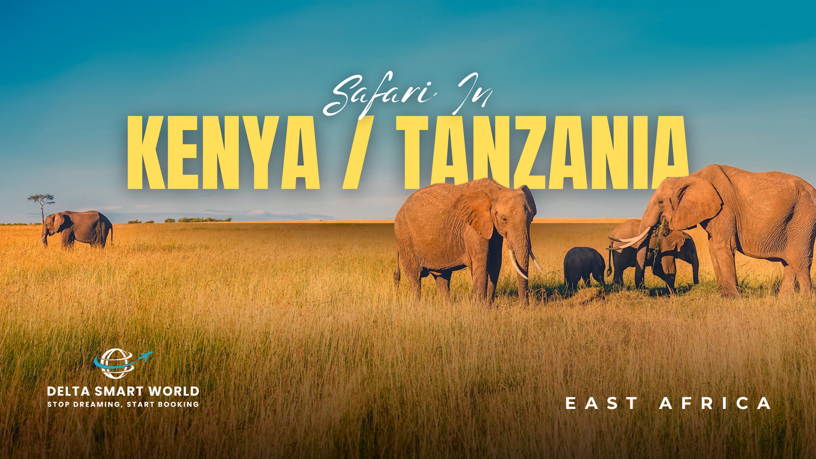 Safari in Kenya or Tanzania, East Africa