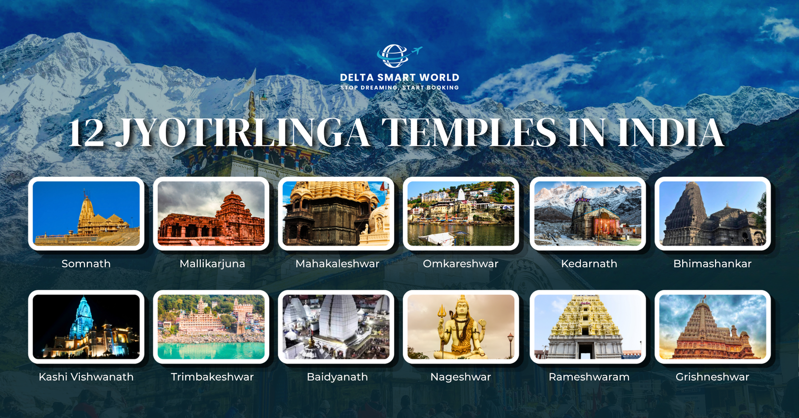 12 Jyotirlinga Temples in India - Complete List